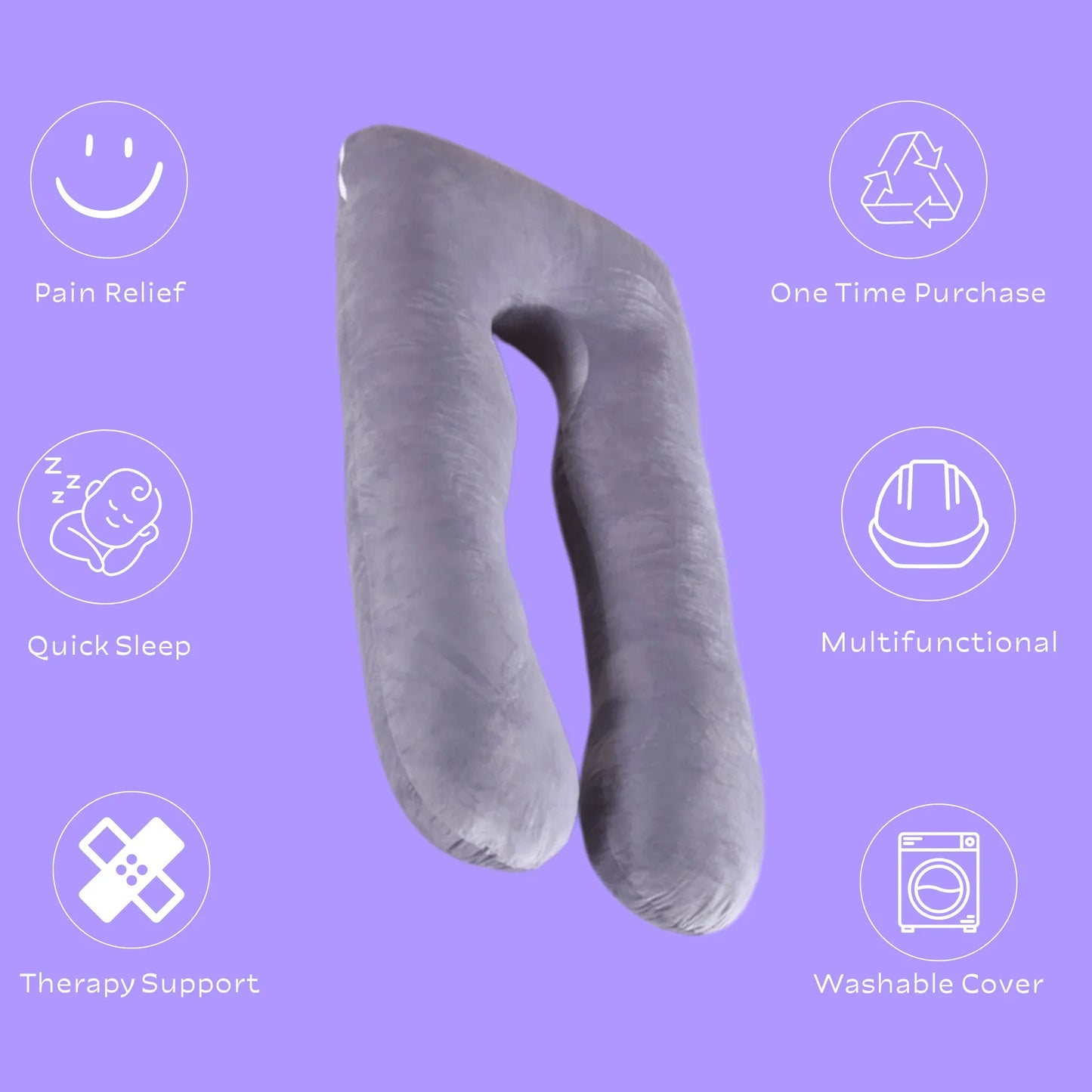 U-Shaped Pregnancy Sleep Therapy Pillow